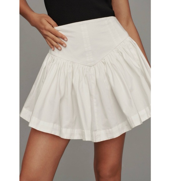Anthropologie Dresses & Skirts - Anthropologie Maeve Basque Waist Flirty mini skirt, size S